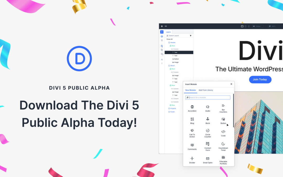 Download The Divi 5 Public Alpha Today!