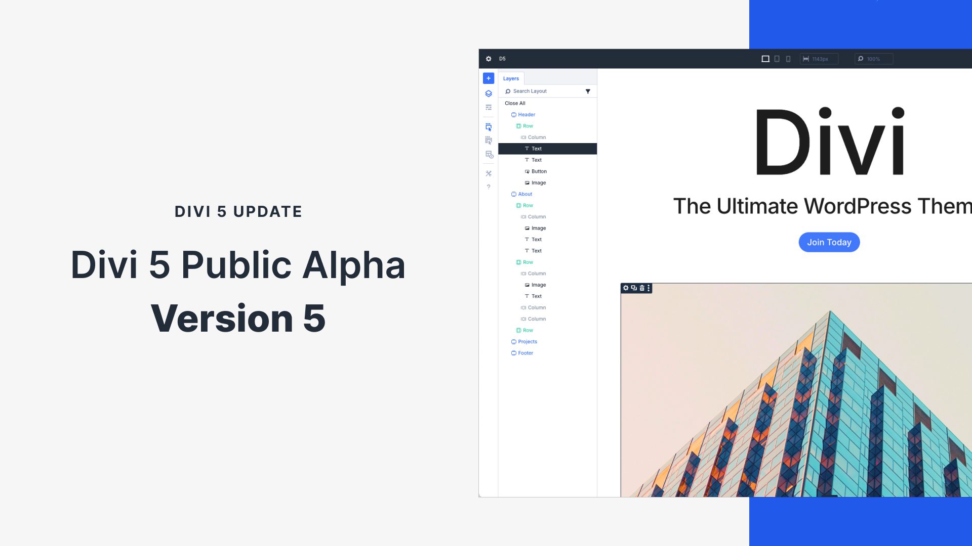 Divi 5 Update: Public Alpha Version 5