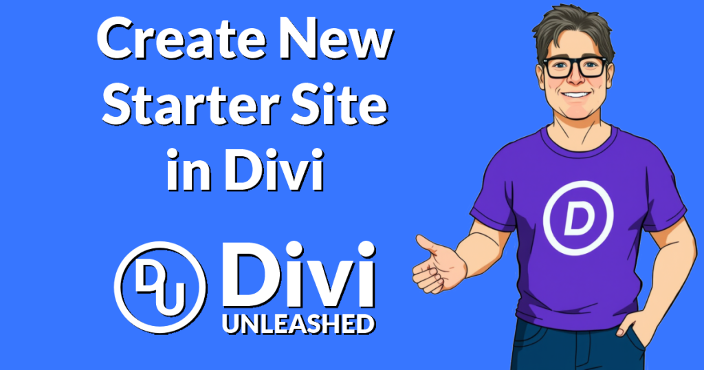 Create New Starter Site in Divi