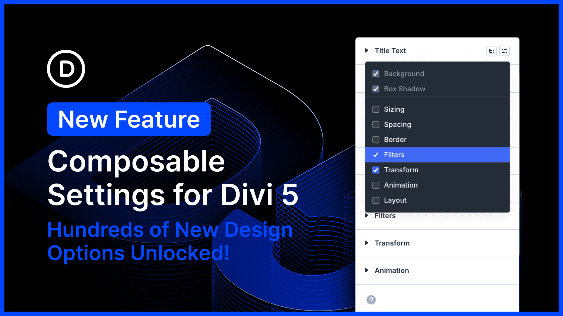 Composable Settings for Divi 5 (Hundreds of New Options) Composable Settings for Divi 5 (Hundreds of New Options)